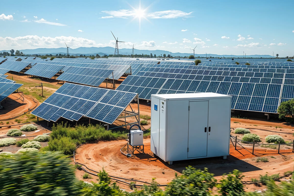 Solar array with integrated power equipment